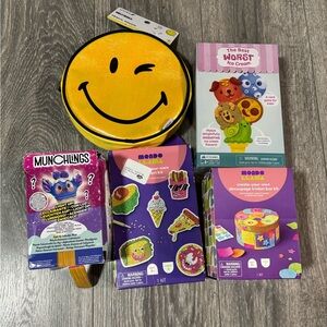 Craft bundle including Mondo Llama, Disney Munchlings, and Ice Cream card game